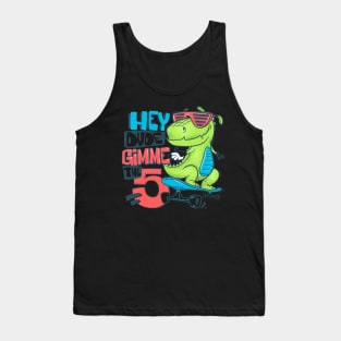 skateboard dinosaur Tank Top